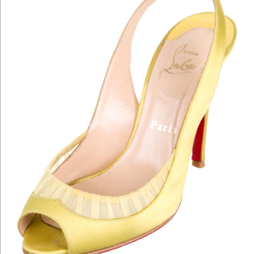 Yellow Christian Loubuitton Heels in 6.5